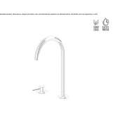 2-hole countertop washbasin tap without stopper Macau