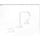 Countertop washbasin tap with single rosettes Nestoita