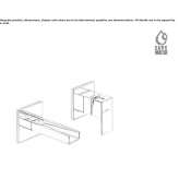 Single-lever wall-mounted washbasin faucet Rakaw