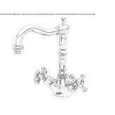 Countertop washbasin tap with 1 hole and cork stopper Vieremae