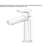 Single-lever countertop washbasin tap Perkata