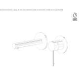 Two-hole, single-lever, wall-mounted washbasin tap DeBary