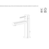 Single-lever countertop washbasin tap DeBary