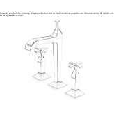 Tall countertop washbasin tap with aerator Zamostea