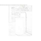 External column for washbasin made of 316 stainless steel Bromham