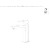 Single-lever countertop washbasin tap Rakaw