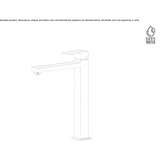 Tall, single-lever countertop washbasin tap Rakaw