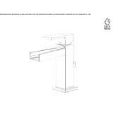 Single-lever countertop washbasin tap Rakaw
