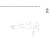 Single-lever wall-mounted washbasin tap without stopper Chichica
