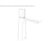 Single-lever countertop washbasin tap Cagua