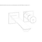 2-hole wall-mounted washbasin tap Cagua