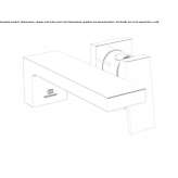 Single-lever wall-mounted washbasin faucet Thalheim