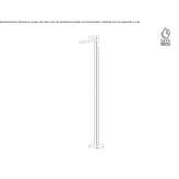 Single-lever floor-standing washbasin tap without stopper Chicama