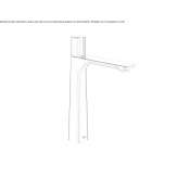 Single-lever countertop washbasin tap Cagua