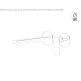 Single-lever washbasin tap without stopper Chicama
