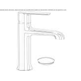 Single-lever brass countertop washbasin tap Mykanow