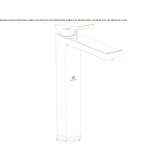 Countertop washbasin tap with automatic stopper Thalheim