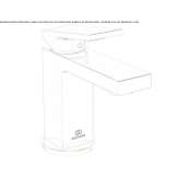 Single-lever countertop washbasin tap without waste Thalheim