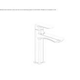 Single-lever countertop washbasin tap Mystic