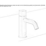 Infrared washbasin faucet made of stainless steel, 1-hole Gozne