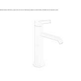 Single-lever countertop washbasin tap Nestoita