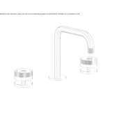 Countertop washbasin tap with single rosettes Jardin