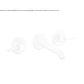 3-hole wall-mounted washbasin tap Nestoita
