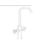 Washbasin tap in chrome-plated brass Teynham