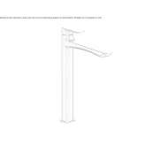 Wysoka, jednouchwytowa bateria umywalkowa Mystic