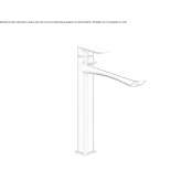 Single-lever countertop washbasin tap Mystic