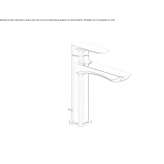 Single-lever countertop washbasin tap Mystic