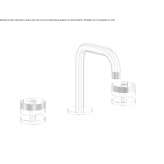 Countertop washbasin tap with single rosettes Jardin