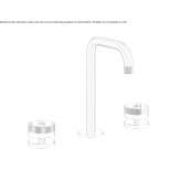 Wysoka bateria umywalkowa nablatowa Jardin