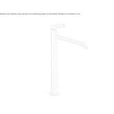 Tall washbasin tap without waste Nestoita