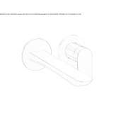 2-otworowa bateria umywalkowa ścienna Mystic