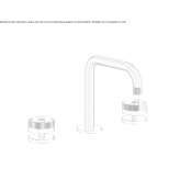 Countertop washbasin tap with single rosettes Jardin