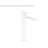 Tall countertop washbasin tap Mystic
