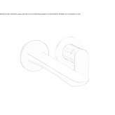 2-hole wall-mounted washbasin tap Mystic