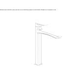 Single-lever countertop washbasin tap without waste Mystic