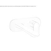 Wall-mounted single-lever washbasin tap with plate Mystic