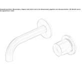 Single-lever wall-mounted washbasin faucet Wyee