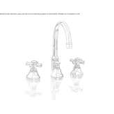 3-hole countertop washbasin tap Cruzeiro