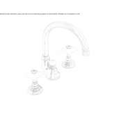 3-hole countertop washbasin tap Pianazzo