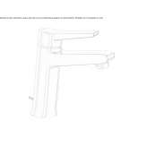 Single-lever countertop washbasin tap Elmas