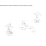3-hole countertop washbasin tap Callow