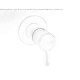 Wall-mounted single-lever washbasin tap made of stainless steel Hoshcha