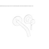 Single-lever wall-mounted washbasin faucet Sadowie