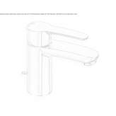 Single-lever countertop washbasin tap Yakutiye