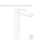 Washbasin tap with a high countertop and one handle Yakutiye