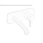 Wall-mounted washbasin tap with plate Ksiazki